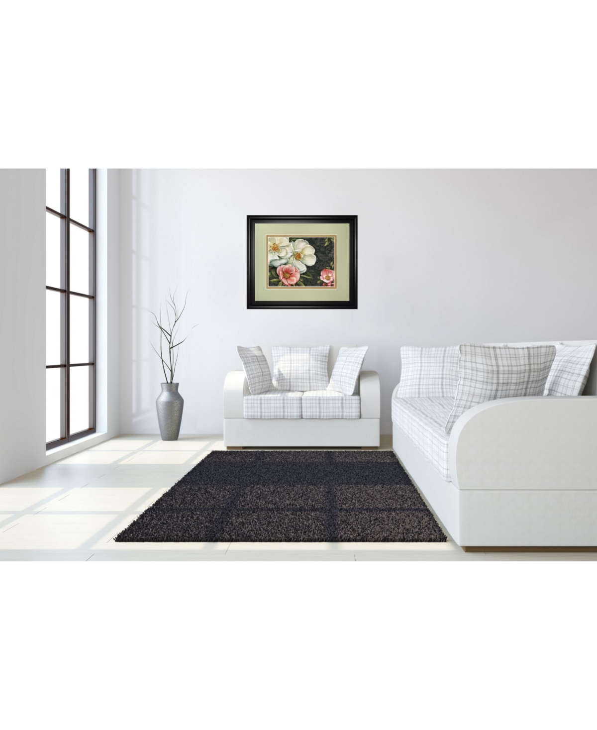 Classy Art Floral Damask I by Lisa Audit Framed Print Wall Art - 34