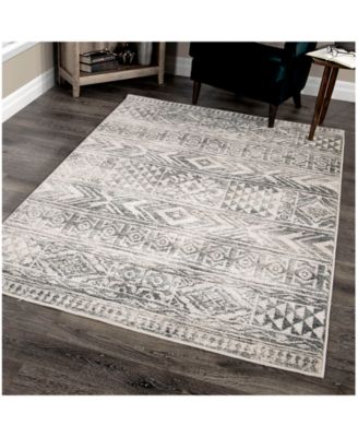 Orian Rugs Orian Riverstone Kuba Delight Cloud Gray Area Rug Collection