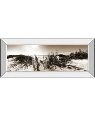 The Wind in The Dunes I by Noah Bay Mirror Framed Print Wall Art - 18" x 42"