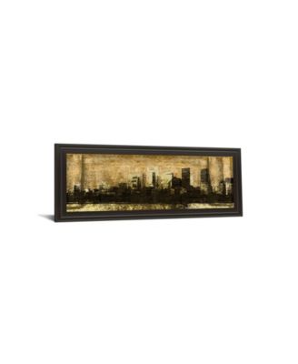 Defined City I by SD Graphic Studio Framed Print Wall Art - 18" x 42"