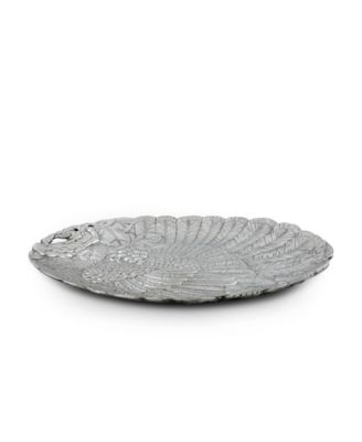 Designs Aluminum Harvest Turkey Oval Platter