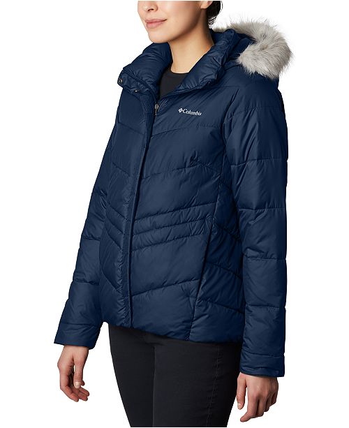 Columbia Women S Peak To Park Insulated Faux Fur Trim Jacket