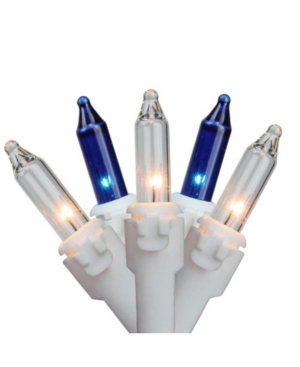 Northlight Set of 150 Blue Clear Mini Icicle Christmas Lights 3