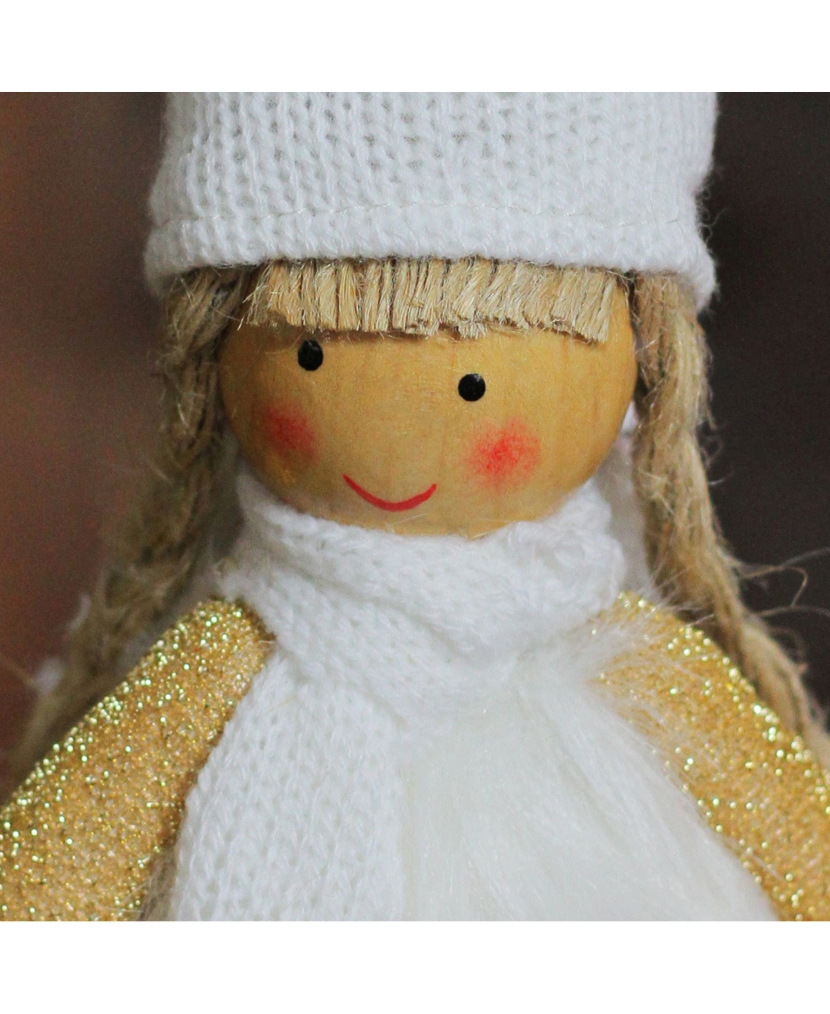 Northlight Sitting Girl with Hat Scarf and Dangling Legs Tabletop Decoration