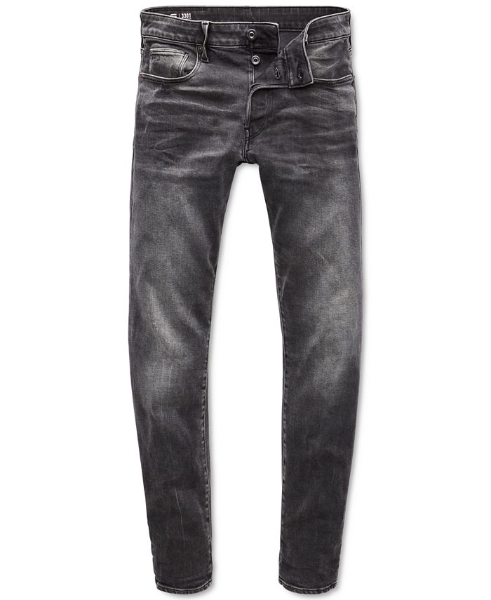 G-Star Raw 3301 SLIM Grijs - Gratis levering | ! - Textiel Skinny jeans Heren € 119,95