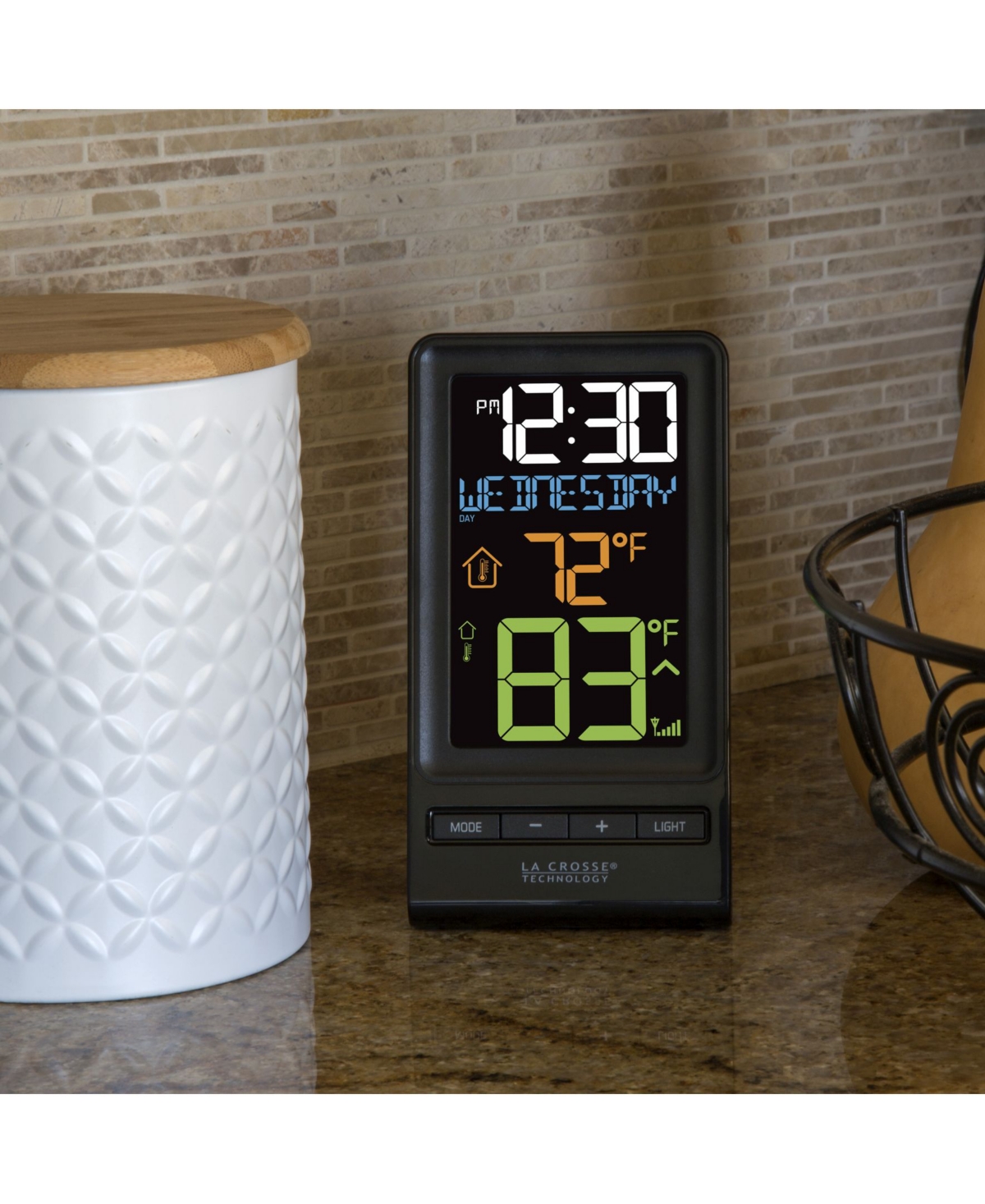 La Crosse Technology  Digital Multi-Color Lcd Wireless Thermometer