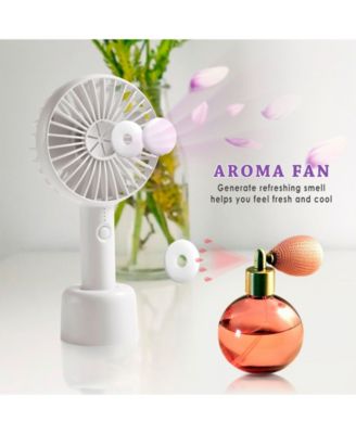 Insten Innoka Portable Mini Handheld Aroma Cooling Fan With Desk Stand ...