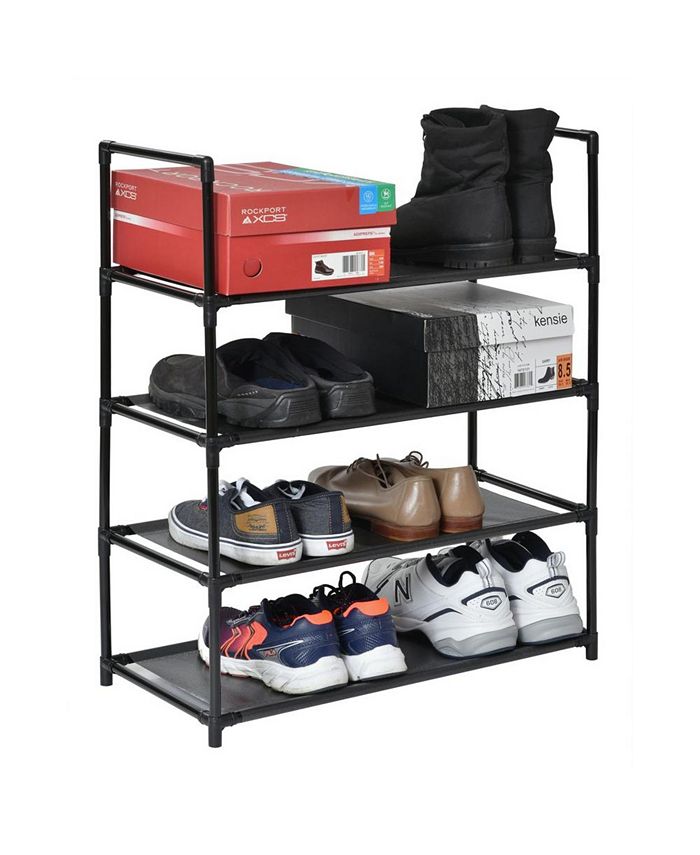 Edsal 12-Pair 4-Tier Shoe Storage Rack - Macy's