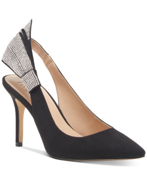 image of Inc Women-s Cersei Slingback Bling-Bow Heels, Created for Macy-s Women-s Shoes
