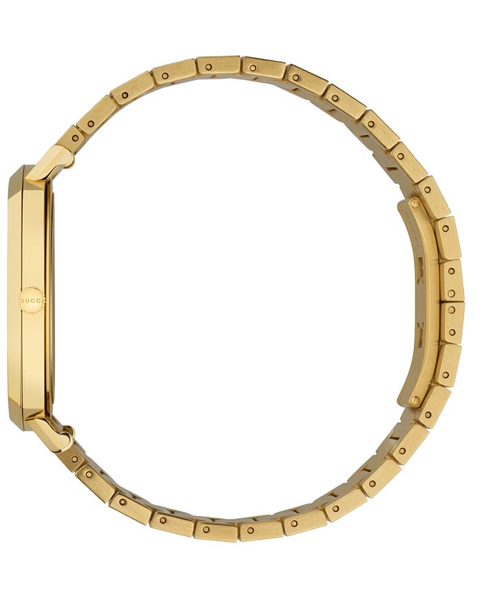 Gucci Men's Swiss Grip Gold-Tone PVD Stainless Steel Bracelet Watch ...