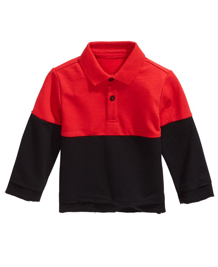 First Impressions Baby Boys Colorblocked Collared Shirt, Created for
