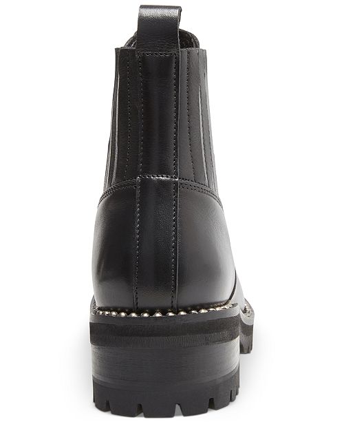 steve madden women's hesitant lug sole chelsea booties