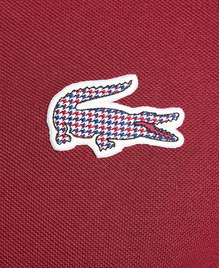 Lacoste Men's Classic Fit Tattersall-Logo Piqué Polo Shirt - Macy's
