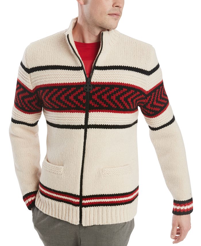 Tommy hilfiger men's full zip sweater hot sale