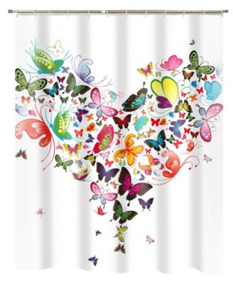 Popular Bath - Butterfly Shower Curtain
