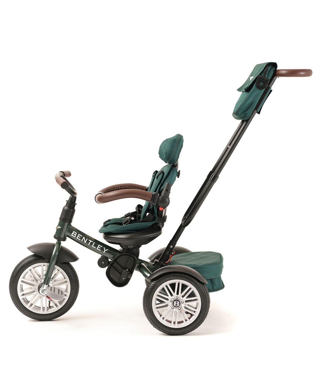 Posh Baby And Out Peak  Kids Bentley Trike 6 In 1 Convertible Stroller Trike In Green