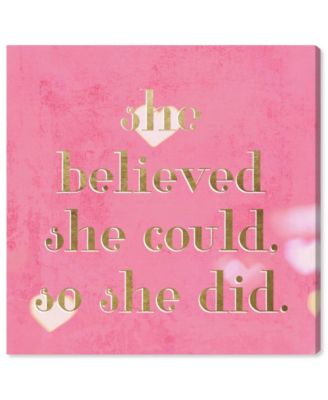 She Believed She Could Canvas Art - 12