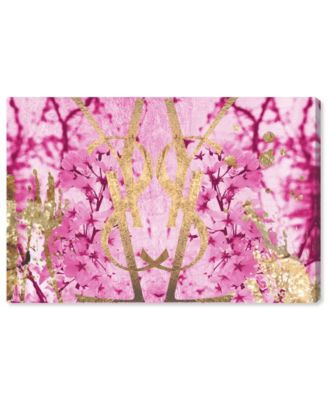 Botanical Couture Pink Canvas Art - 24" x 36" x 1.5"