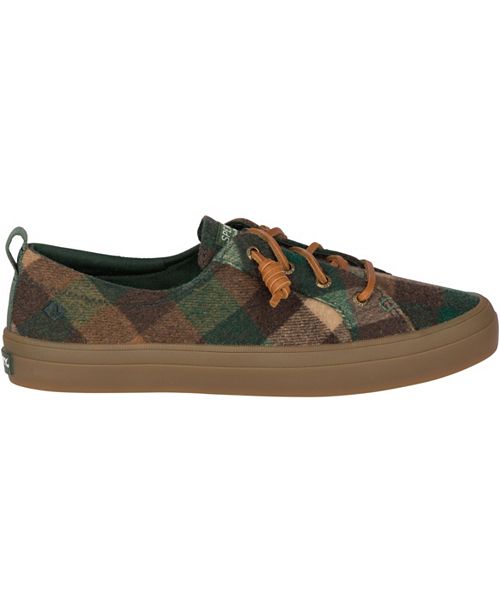 women's crest vibe washed plaid mule sneaker