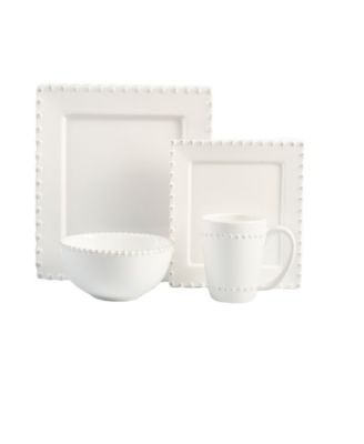 American Atelier - Bianca Bead White Sq 16 Pc Set