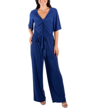 image of Ny Collection Flutter-Sleeve Jumpsuit