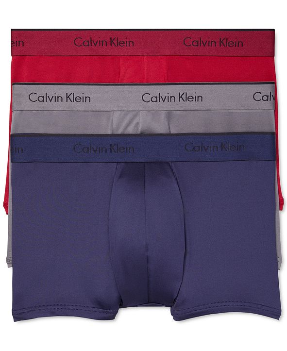 Calvin Klein Men's Microfiber Stretch Trunk 3-Pack & Reviews ...