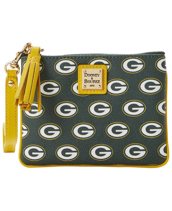 Dooney & Bourke Green Bay Packers Saffiano Stadium Wristlet - Macy's