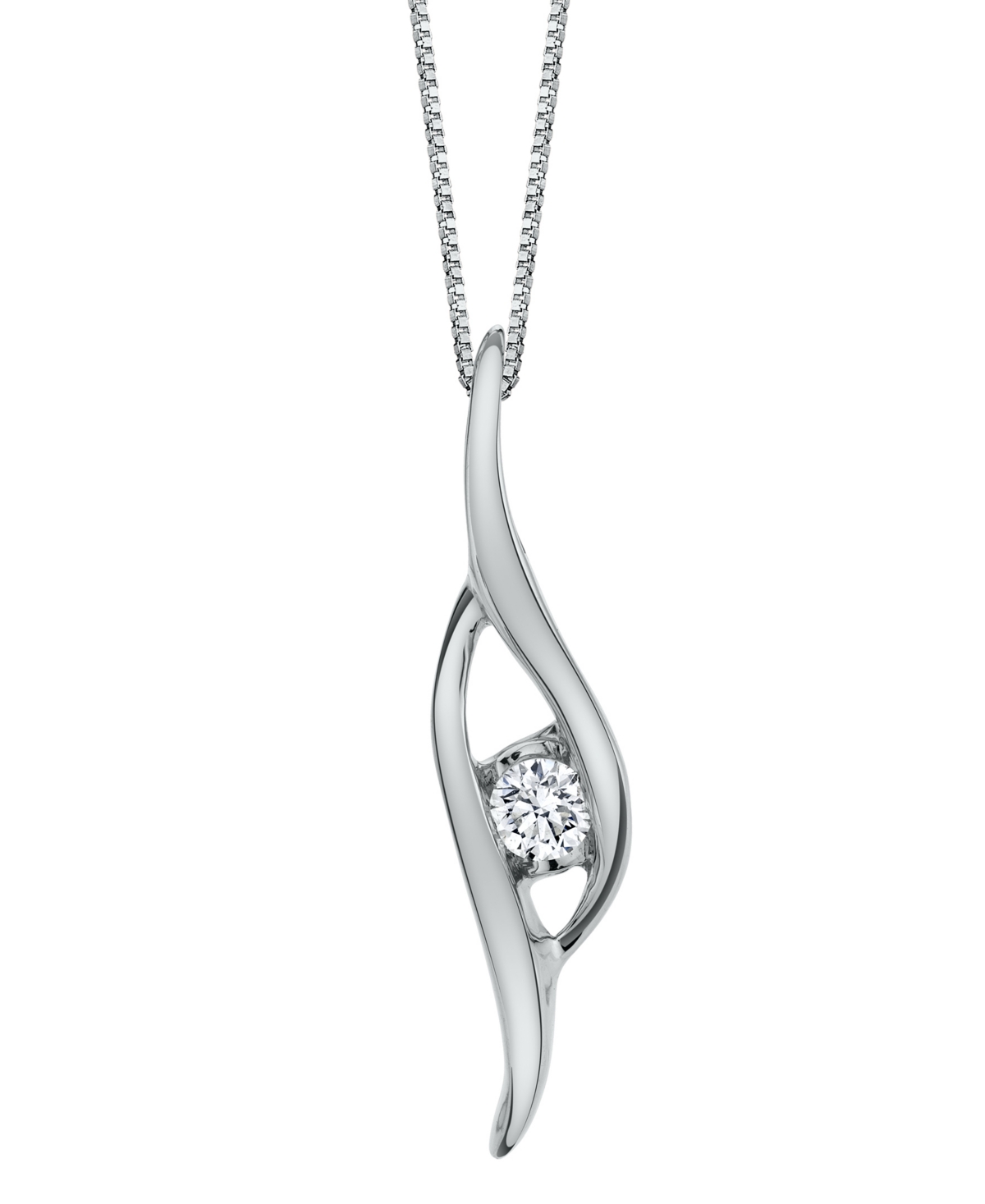 Diamond (1/8 ct. t.w.) Pendant in 14k White, Yellow or Rose Gold - ROSE GOLD