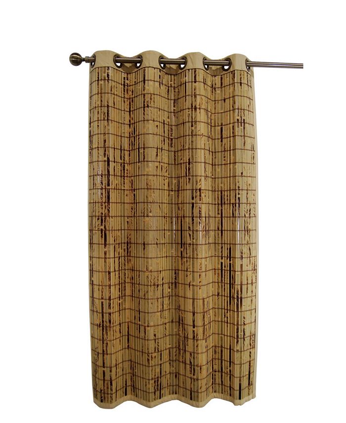 Versailles Home Fashions Tortoise Shell Bamboo Grommet Top Panel - Macy's