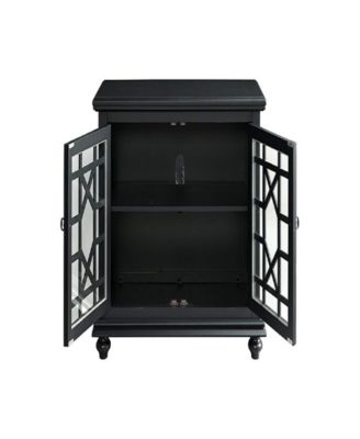 Benzara Wooden TV Stand With Doors - Macy's