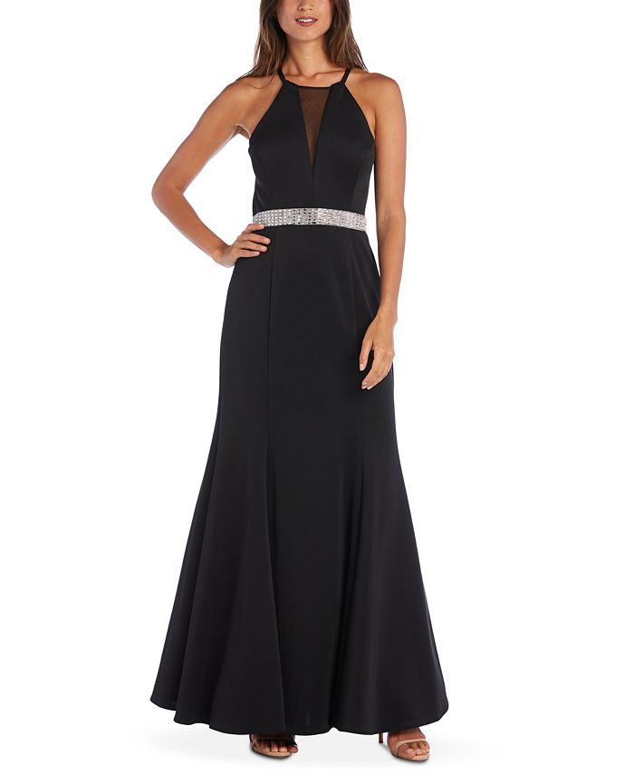 Morgan & Company Juniors' Embellished Strappy Gown - Macy's