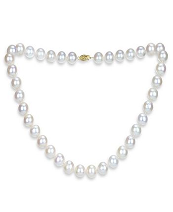 Macy's pearl necklace outlet and earrings set