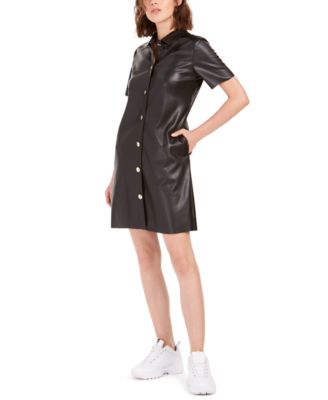 leather dress macys