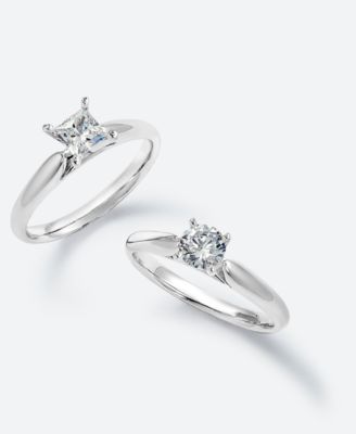 Solitaire Engagement Ring (1/2 ct. t.w.) in 14k  White or Yellow Gold