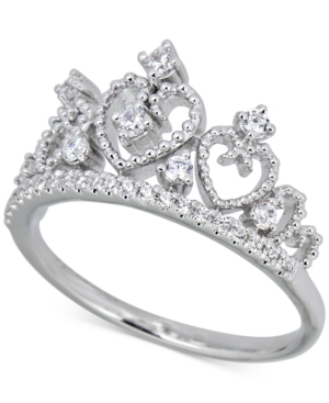 image of Diamond Heart Tiara Ring (1/4 ct. t.w.) in 14k White Gold