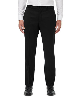 A|X Armani Exchange Armani Exchange Men's Slim-Fit Black Solid Suit ...