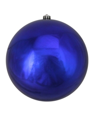 Northlight Kids' Royal Blue Shatterproof Shiny Christmas Ball Ornament 10" 250mm