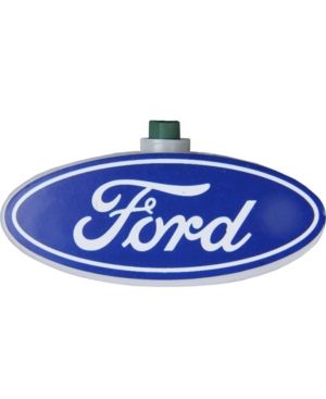 Northlight 10 Blue and White Ford Logo Novelty Christmas Lights - 12 ft Green Wire