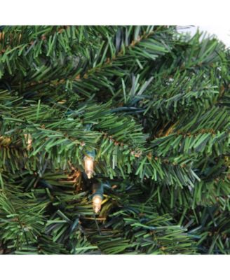 52" Pre-Lit Canadian Pine Artificial Christmas Teardrop Swag - Clear Lights