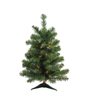 Northlight 2' Pre-lit Canadian Pine Artificial Christmas Tree In Green