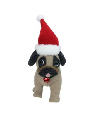 dog with santa hat