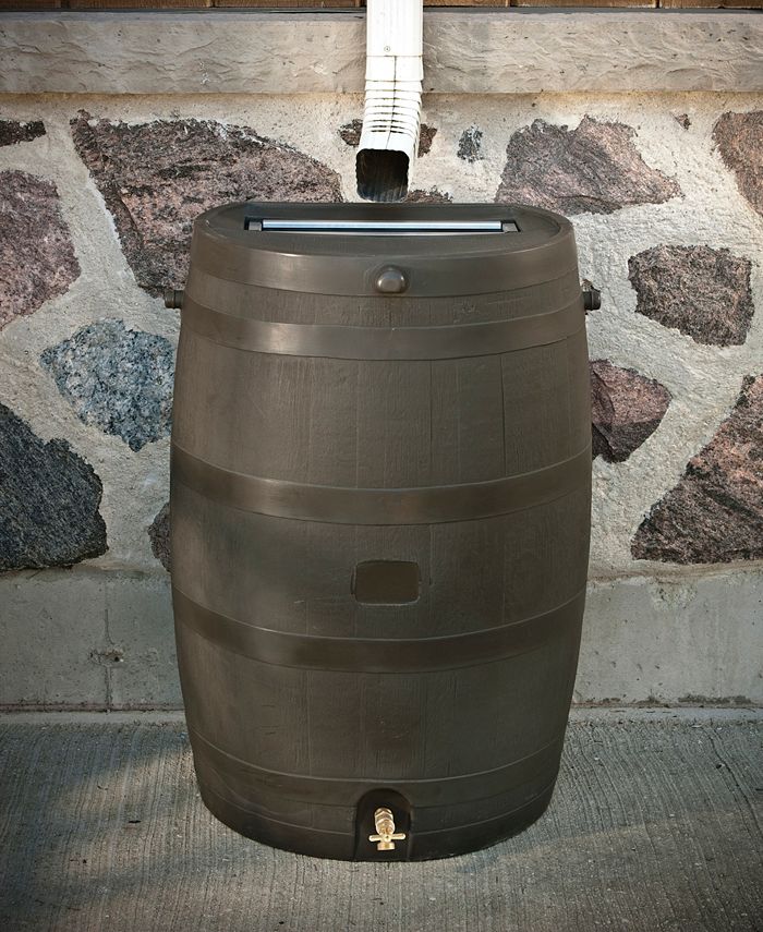 RTS Home Accents Flat Back Rain Barrel Macy's