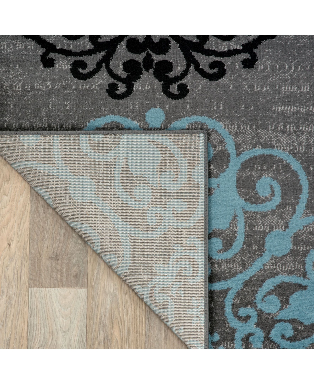 Main Street Rugs Alba Alb303Area Rug - Gray