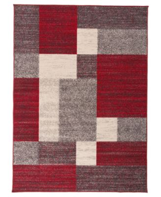 Laicos Lai506 Red 7'10" x 10' Area Rug