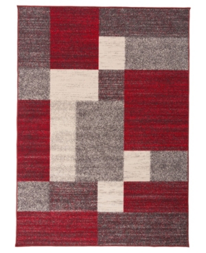 8'x10' World Rug Gallery Contemporary Modern Boxes Area Rug or Runner