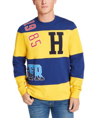 tommy hilfiger yellow hoodie mens