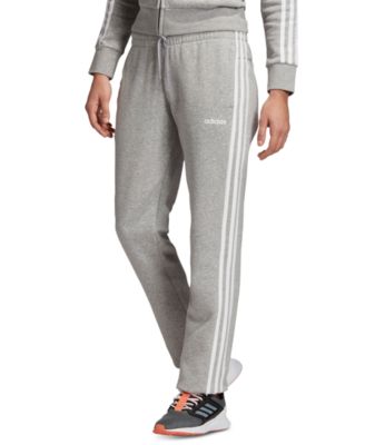 women's adidas 3 stripe fleece jogger pants