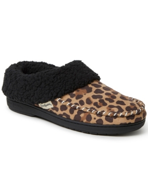 image of Dearfoams Women-s Microsuede Whipstich Clog Slipper, Online Only