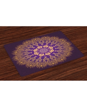 Ambesonne Mandala Place Mats Set of 4
