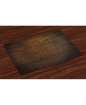 Ambesonne Wooden Place Mats Set of 4